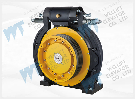 Permanent Magnet Synchronous Elevator Motor / Gearless Elevator Traction Machine With Outer Rotor Structure