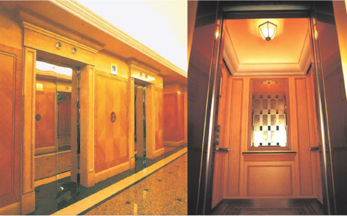 luxury type cabin of passenger elevator bring you a beautiful and comfortable feeling