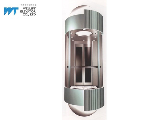 Semicircle Acrylic Design Elevator Cabin Decoration for Modern Hotle Lift