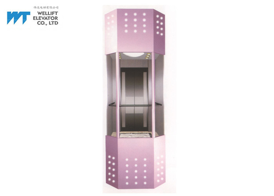 Observation Elevator Cabin Decoration 304 Stainless Steel Material Customized Color