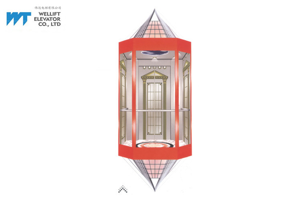 Various Shape Elevator Interior Design , Luxury Noble Elevator Cabin Design