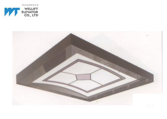 Geometry Shape Elevator Ceiling Design , Soft Illumination Elevator Ceiling Tiles