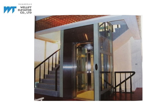 Vibration Proof Residential Home Elevators Machine Room Less Traction Type Max Travel 12M