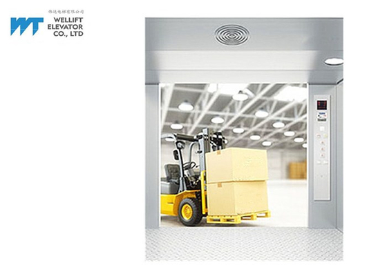 2000KG Industrial Goods Passenger Lifts , Standard Shaft Warehouse Freight Elevator