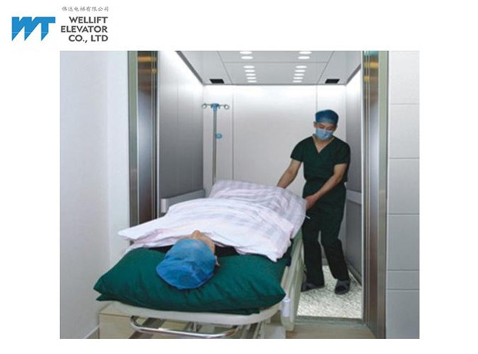 Vvvf Control Hospital Bed Elevator Adopts Gearless Drive Machine Room Type