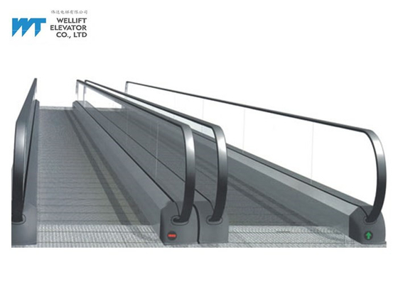 Customized Travel Height Moving Walk Escalator With High Precision Guide Rail System