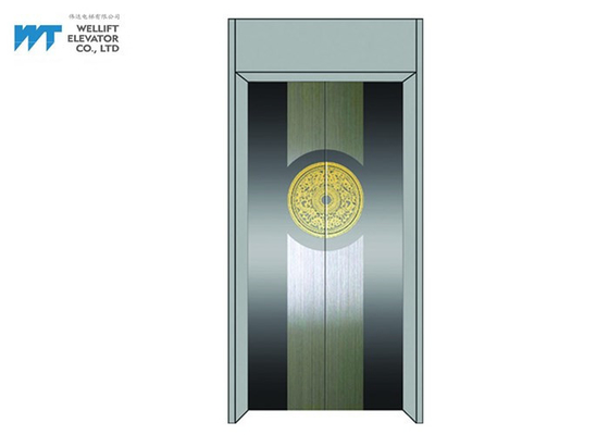 Comfortable Quieter Elevator Cabin Decoration Landing Door Height 2100 / 2200 MM