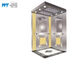 Golden Mirror Elevator Cabin Decoration Landing Door Height 2100 / 2200MM For Commercial Elevator