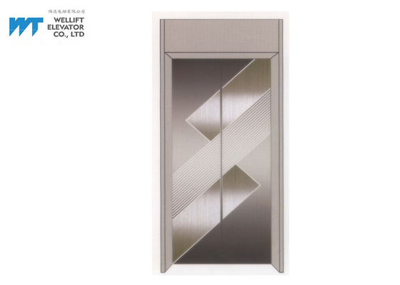 Geometry Pattern Lift Door, Shopping Mall Custom Elevator Doors Landing Door