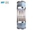 Sight Seeing Glass Elevator Design Car Wall Stainless Steel Hairline Board