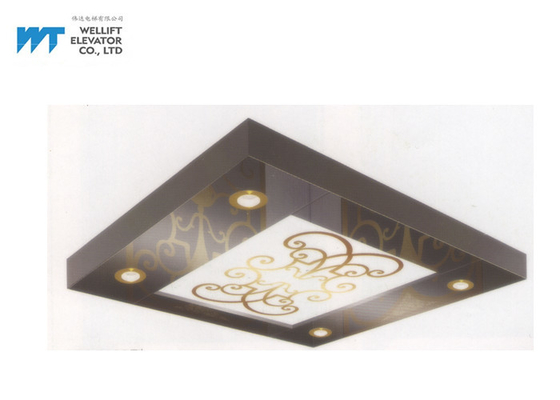 Luxury Exquisite DIY Elevator Design , Soft Illumination Elevator Ceiling Panels