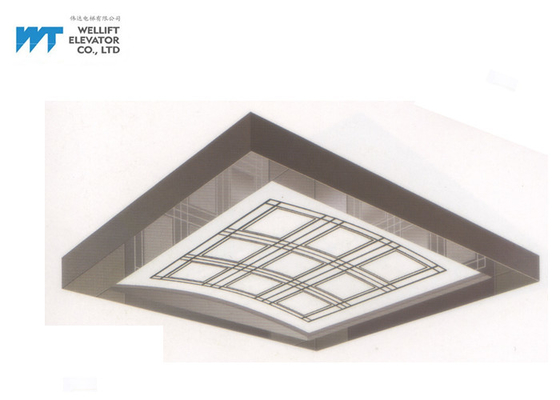 Geometry Shape Elevator Ceiling Design , Soft Illumination Elevator Ceiling Tiles