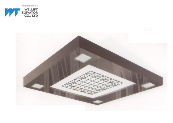 Geometry Shape Elevator Ceiling Design , Soft Illumination Elevator Ceiling Tiles