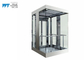 Low Noise External Glass Elevator Saves  50% Building Space With Small Machine Room