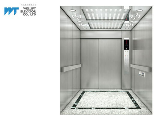 Door Height 2100MM Hospital Bed Lift With 304 Hairline Stainless Steel Finish Cabin